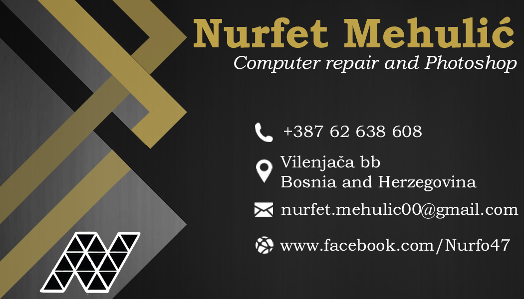 Business card Black Gold