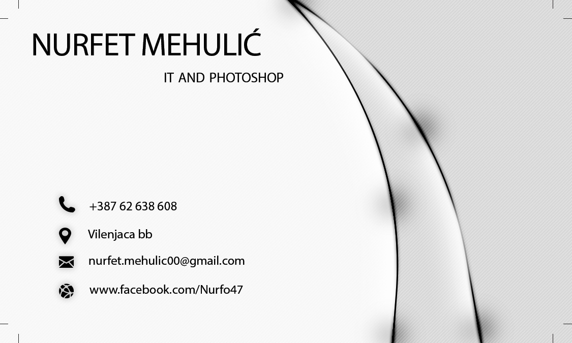 Business card Elegant White